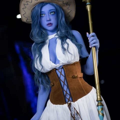 Melanie - Big Breast Blue Skin Lifelike Sex Doll - 160cm/5ft3