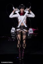Mikasa Ackerman - Black Hair Anime Attack on Titan Sex Doll - 159cm/5ft2