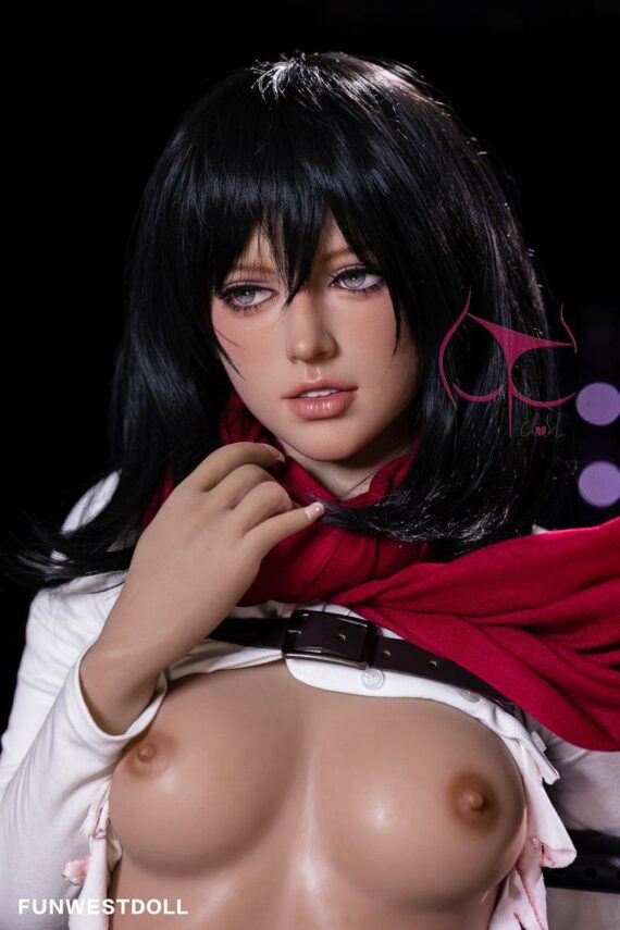Mikasa Ackerman - Black Hair Anime Attack on Titan Sex Doll - 159cm/5ft2