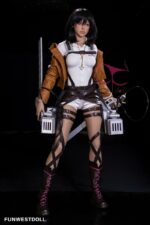 Mikasa Ackerman - Black Hair Anime Attack on Titan Sex Doll - 159cm/5ft2