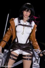 Mikasa Ackerman - Black Hair Anime Attack on Titan Sex Doll - 159cm/5ft2