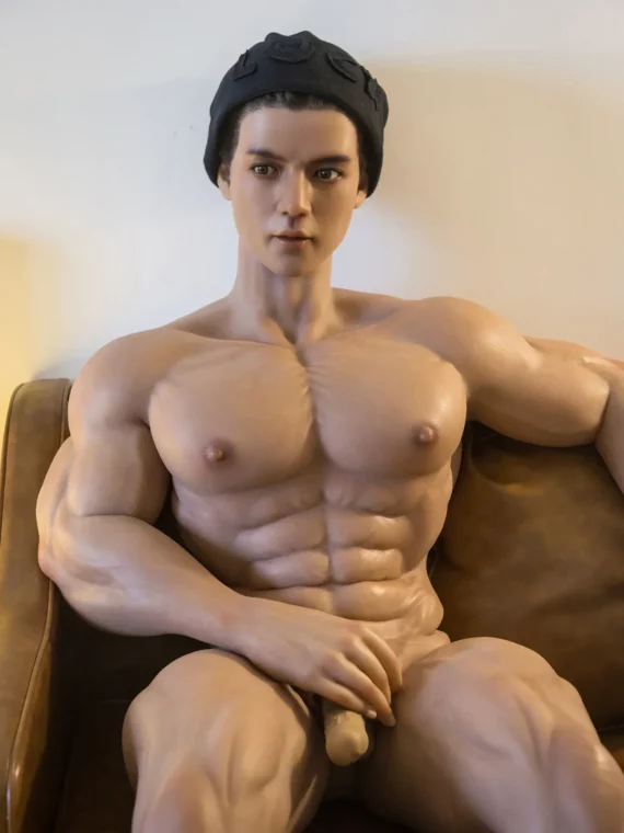 Aiden – Muscular Femboy Full Silicone Male Sex Doll Full-Size - 177cm/5ft11
