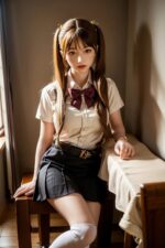 Hela - Cute Long Hair Sex Doll with School Uniform 158cm/5ft2