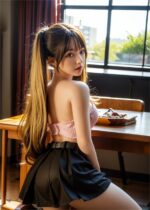 Hela - Cute Long Hair Sex Doll with School Uniform 158cm/5ft2