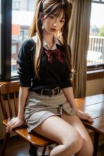 Hela - Cute Long Hair Sex Doll with School Uniform 158cm/5ft2