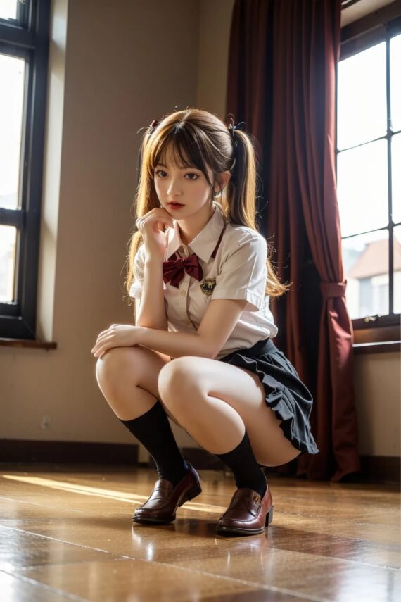 Hela - Cute Long Hair Sex Doll with School Uniform 158cm/5ft2