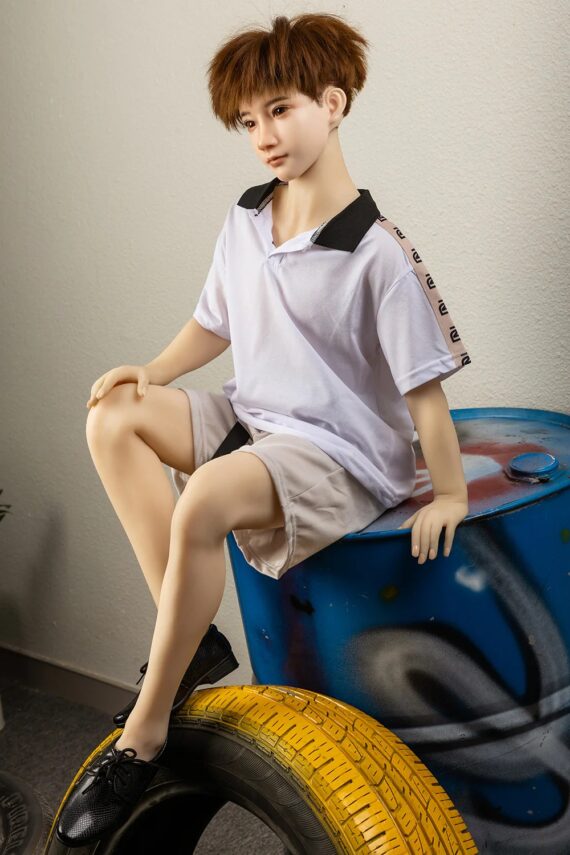 Jasper – Short Male Sex Doll For Gay with Silicone Head - 135cm/4ft5