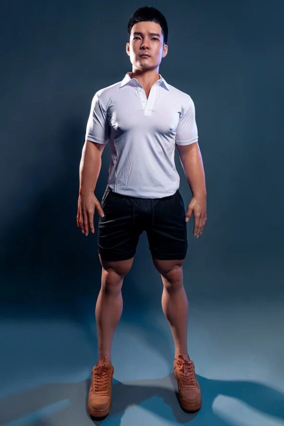 Leo - Realastic Male Sex Doll with Integrated Silicone Head and Penis - 170cm/5ft7