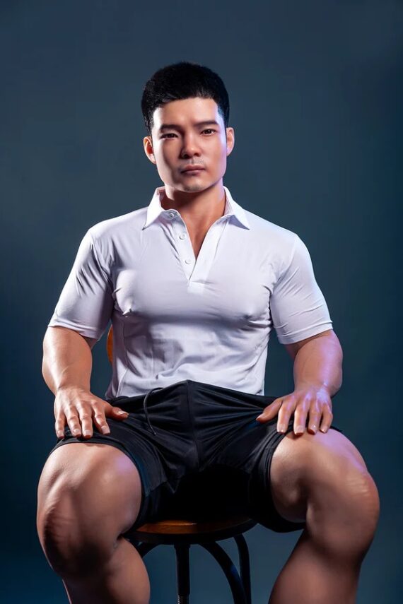 Leo - Realastic Male Sex Doll with Integrated Silicone Head and Penis - 170cm/5ft7