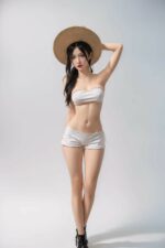 Loretta - Skinny Sex Doll with Straw Hat - 160cm/5ft3
