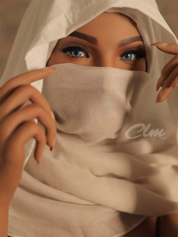 Mouna - Middle Eastern Full Silicone Sex Doll - 159cm/5ft3