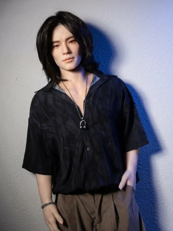 Xander – Real Melancholic Male Sex Doll Full Silicone with Flowing Hair - 177cm/5ft11