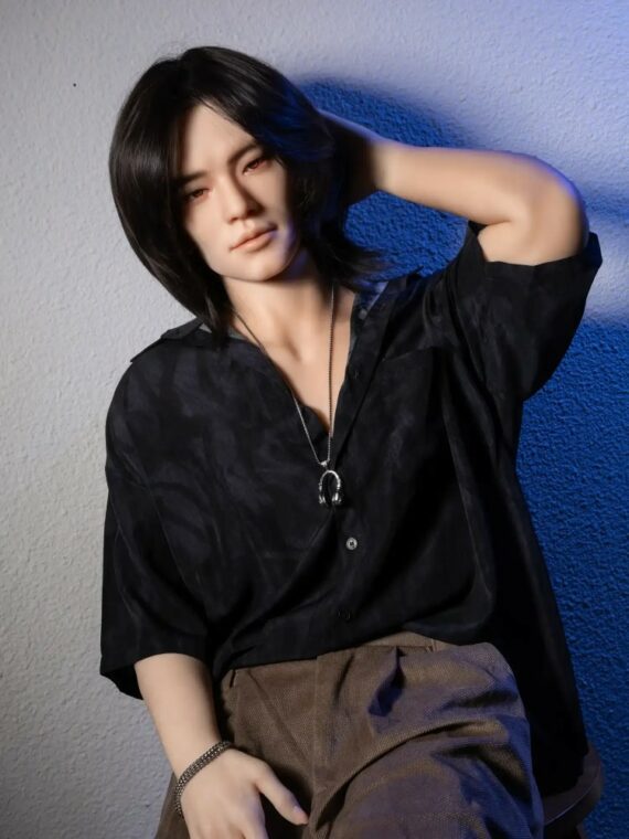 Xander – Real Melancholic Male Sex Doll Full Silicone with Flowing Hair - 177cm/5ft11