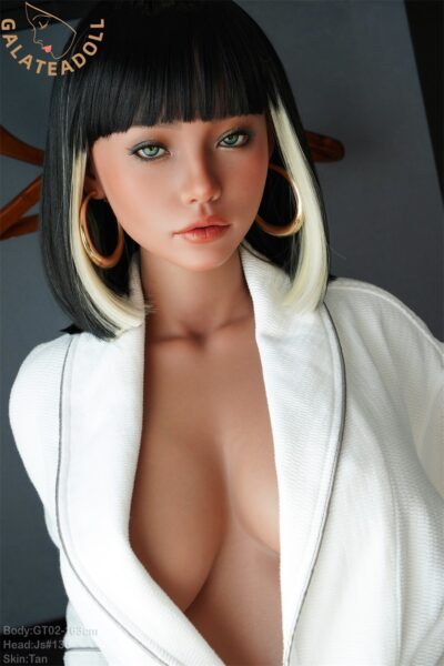 Ameroa - Tan Funky Hair Full Silicone Love Doll - 163cm/5.4ft