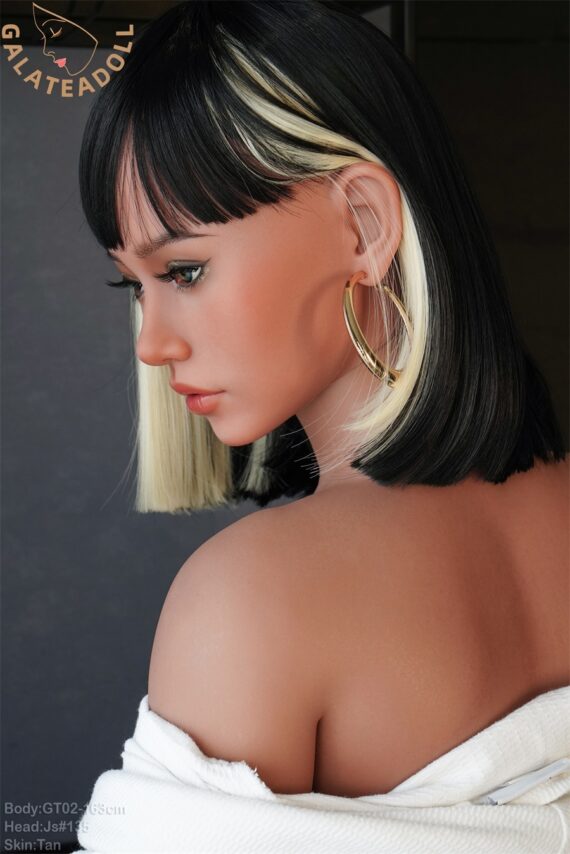 Ameroa - Tan Funky Hair Full Silicone Love Doll - 163cm/5.4ft