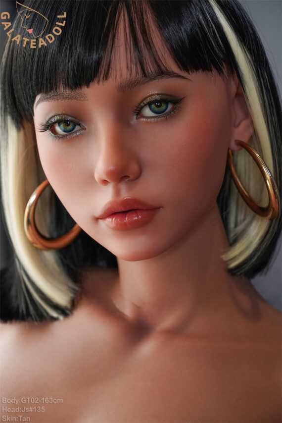 Ameroa - Tan Funky Hair Full Silicone Love Doll - 163cm/5.4ft