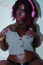 Blarin - Black Full Silicone Sex Doll with Curls - 163cm/5ft4