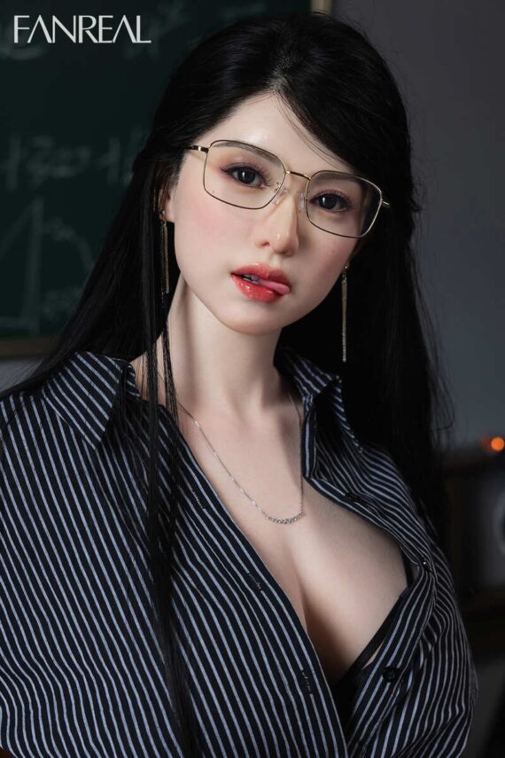 Kimmy - Asian Teacher Cosplay Silicone Sex Doll - 155cm/5ft1