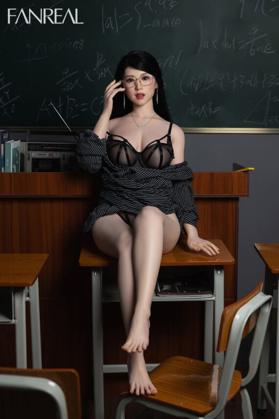 Kimmy - Asian Teacher Cosplay Silicone Sex Doll - 155cm/5ft1