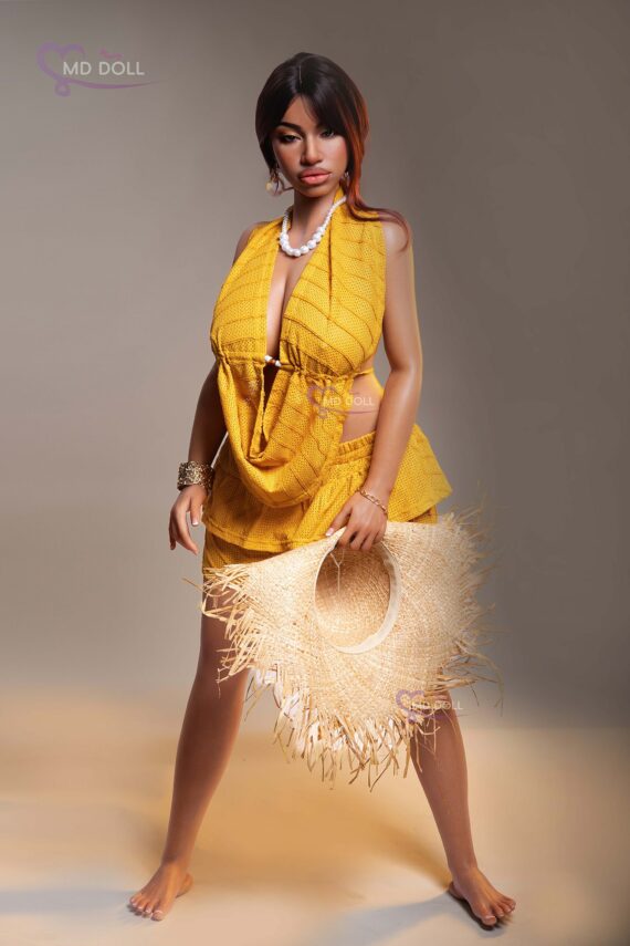 Luna - Tan African Busty Silicone Sex Doll - 162cm/5ft3