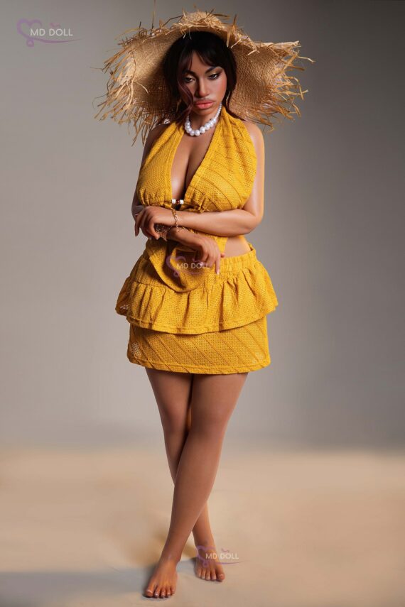 Luna - Tan African Busty Silicone Sex Doll - 162cm/5ft3