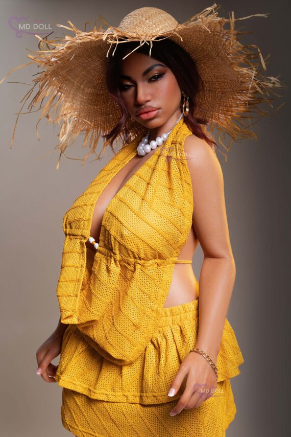 Luna - Tan African Busty Silicone Sex Doll - 162cm/5ft3