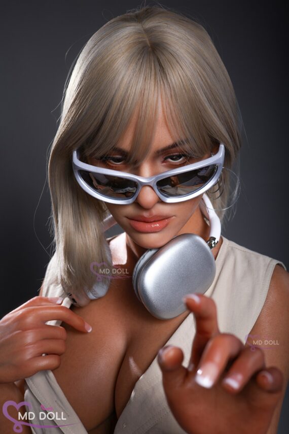 Sally - Tan Silicone Sex Doll with Funky Hair - 166cm/5ft5