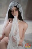 Sims - Realistic Asian Bride Silicone Sex Doll - 164cm/5ft5