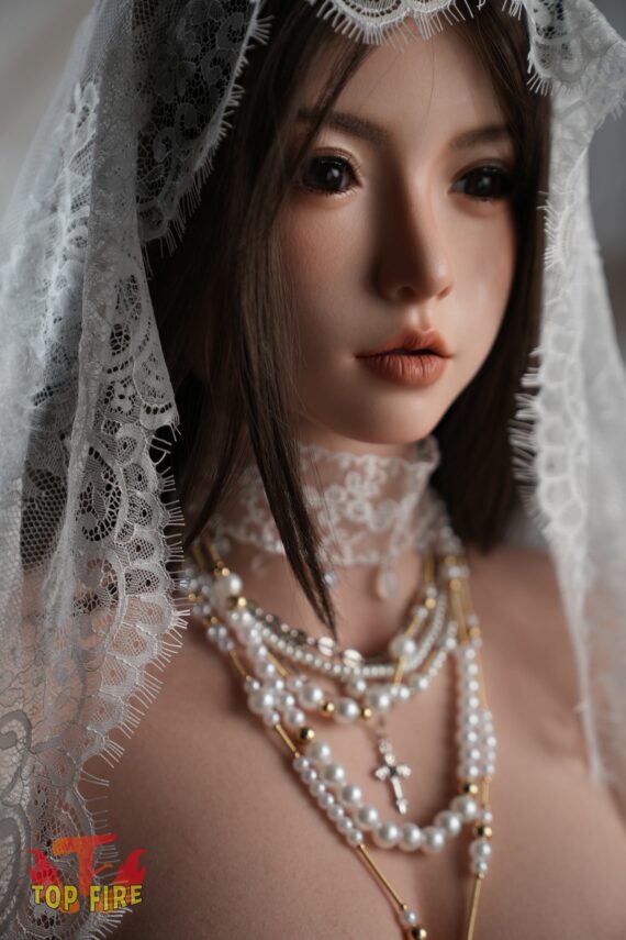 Sims - Realistic Asian Bride Silicone Sex Doll - 164cm/5ft5