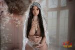 Sims - Realistic Asian Bride Silicone Sex Doll - 164cm/5ft5