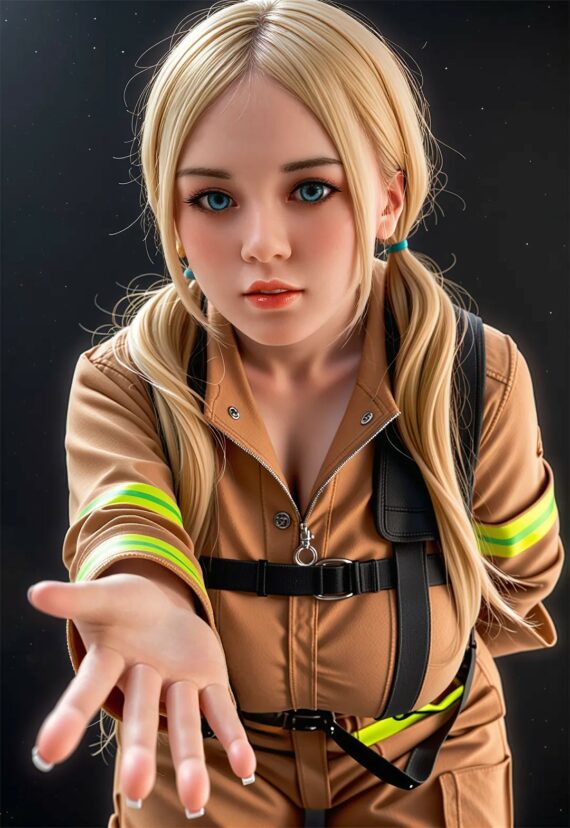 Gill - Blonde Young Looking Sex Doll with Silicone Head - 153cm/4ft12