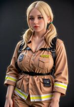 Gill - Blonde Young Looking Sex Doll with Silicone Head - 153cm/4ft12