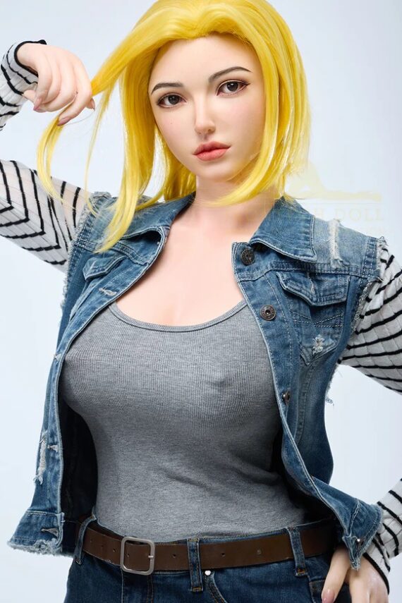 Android 18 - Anime Full Silicone Sex Doll from Dragon Ball - 159cm/5ft3