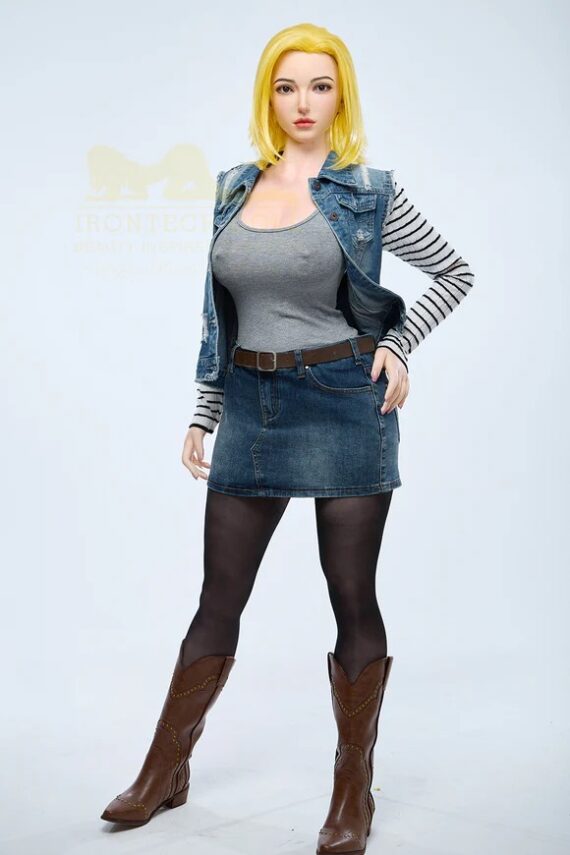 Android 18 - Anime Full Silicone Sex Doll from Dragon Ball - 159cm/5ft3