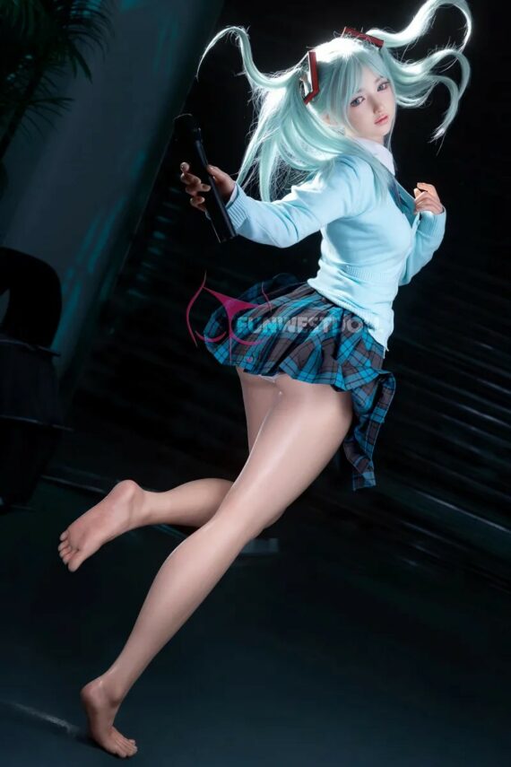 Miku - Anime Cosplay Full Silicone Sex Doll - 159cm/5ft3