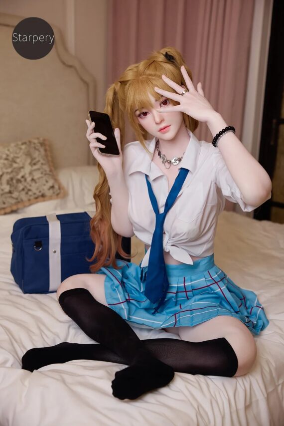 Mellor - Asian Cosplay Sex Doll with Silicone Head - 163cm/5ft4
