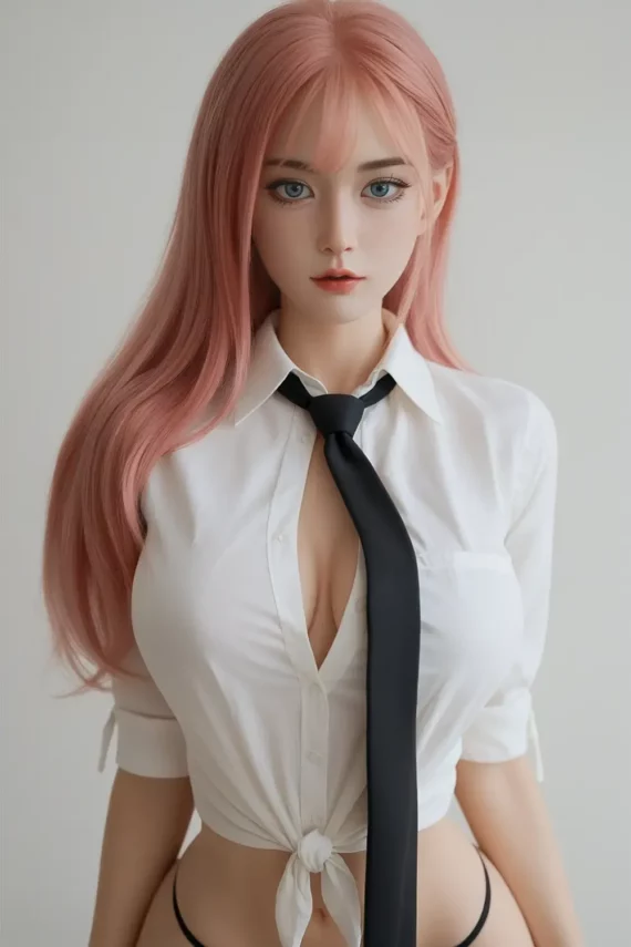 Collier - Big Breast Sex Doll with Pink Hair - 160cm/5ft3